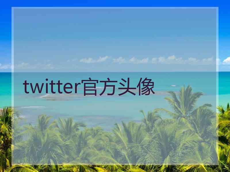 twitter官方头像