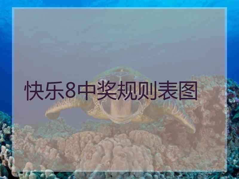 快乐8中奖规则表图