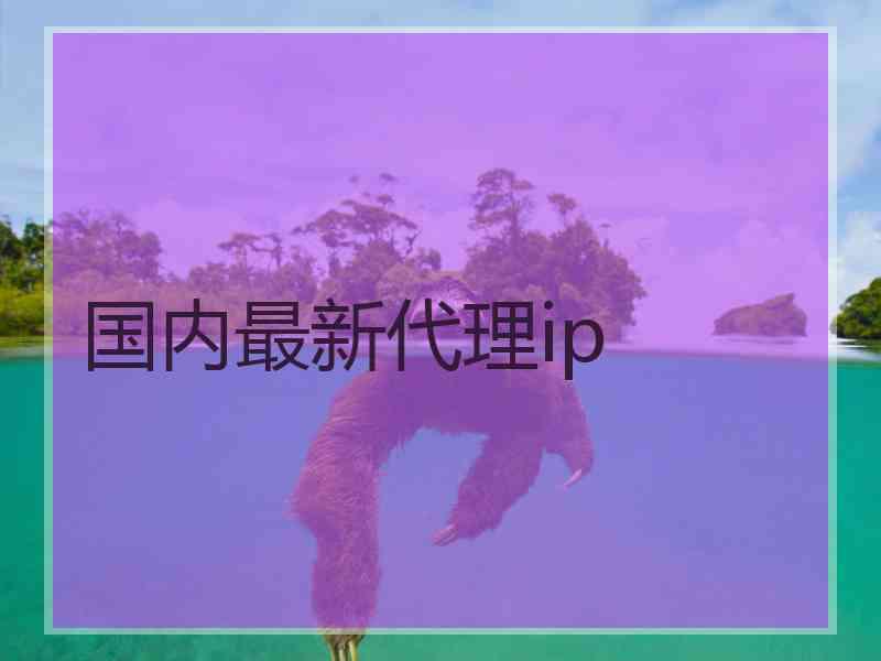 国内最新代理ip