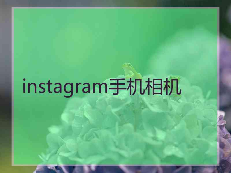 instagram手机相机