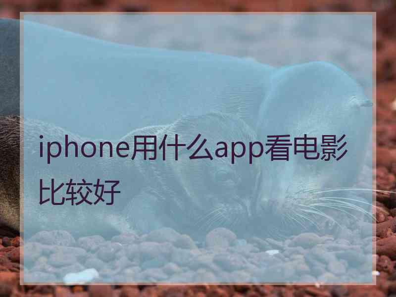 iphone用什么app看电影比较好