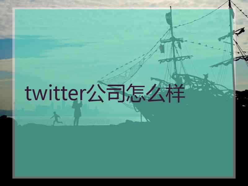 twitter公司怎么样